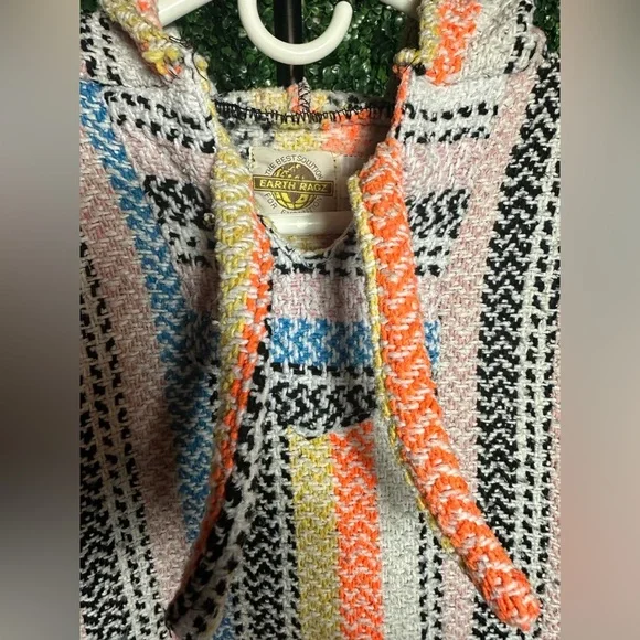 Vintage 90s Earth Ragz Baja Pullover Hoodie - Picture 3 of 7